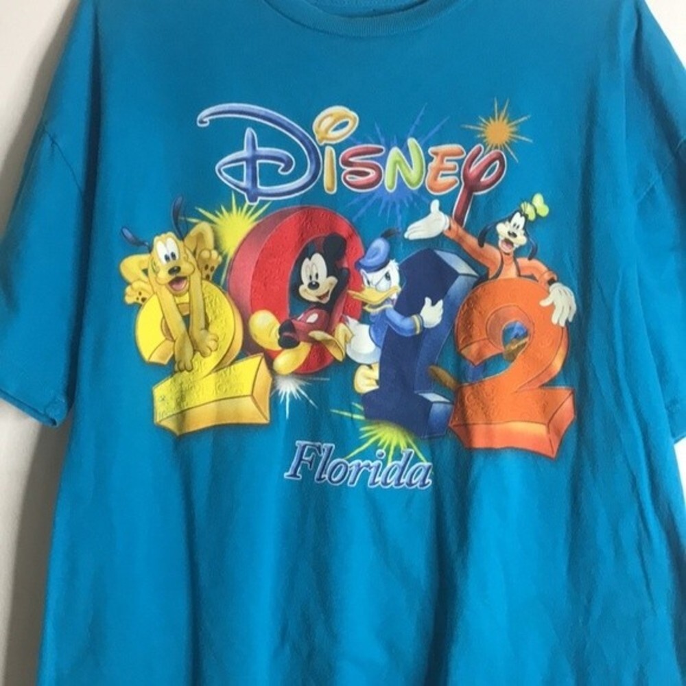Disney characters 2012 Florida graphic T-shirt size XL Mickey goofy - Picture 2 of 8